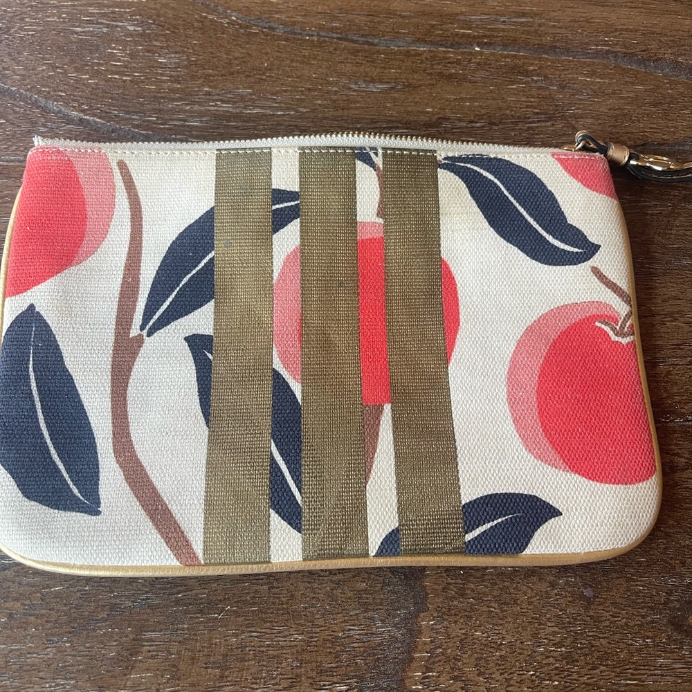 Floral Canvas Clutch
